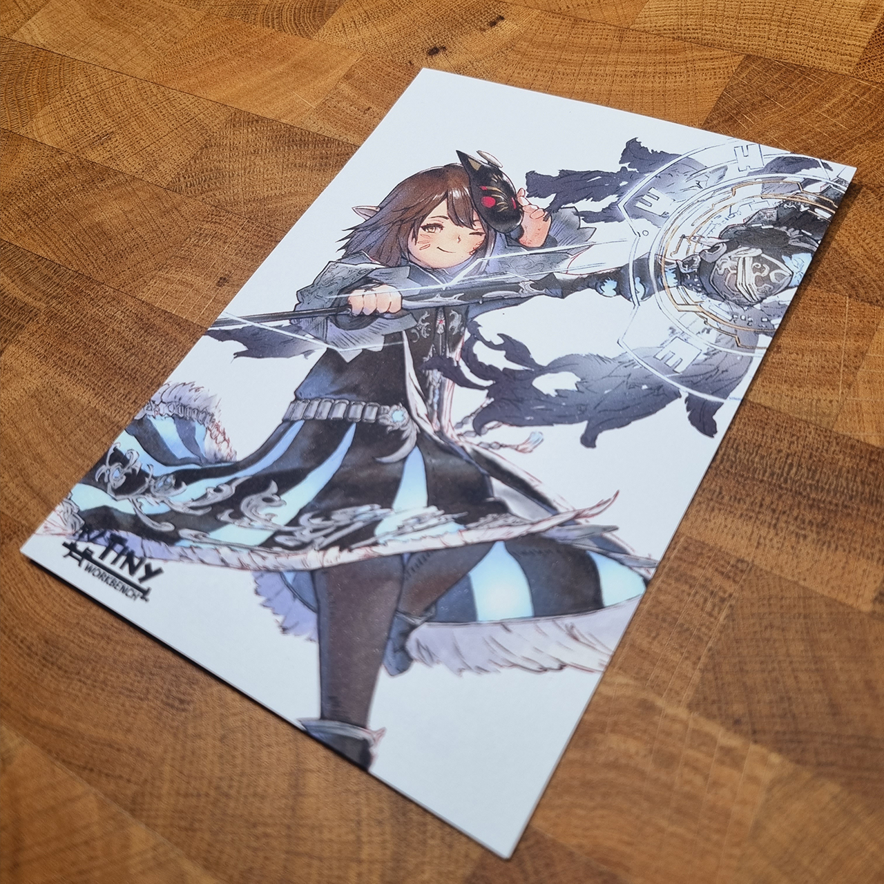 Lala Black Mage (Art Print) - Image 3