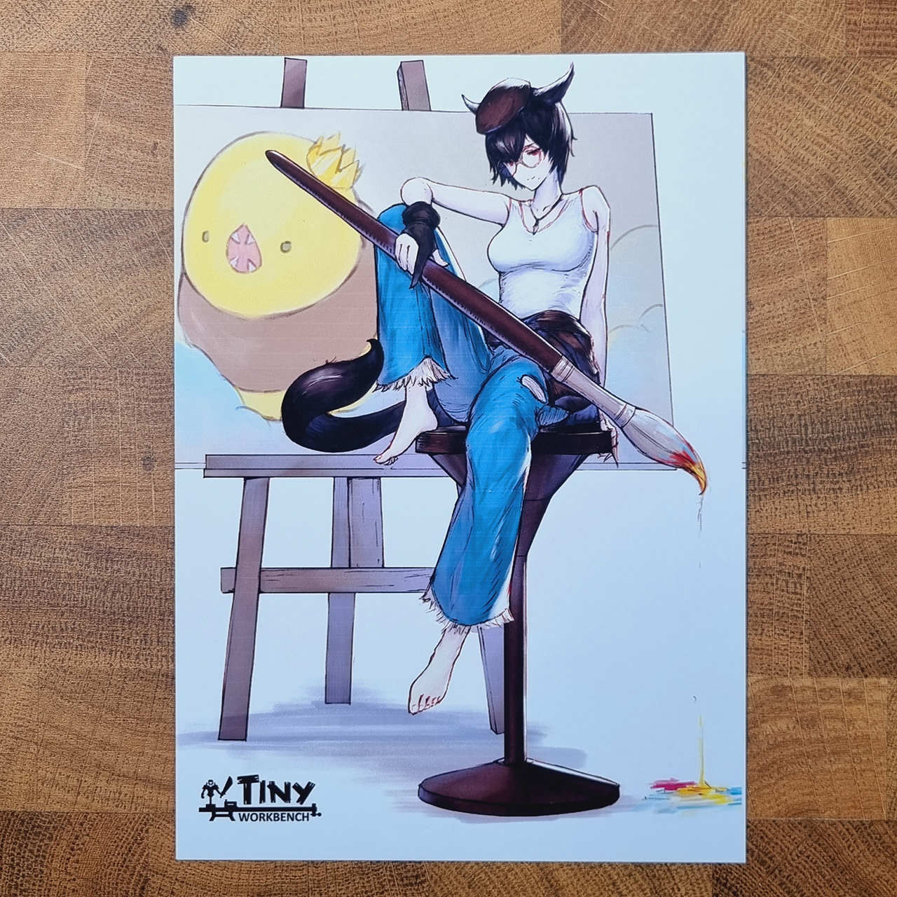 Miqo Pictomancer (Art Print) - Image 2