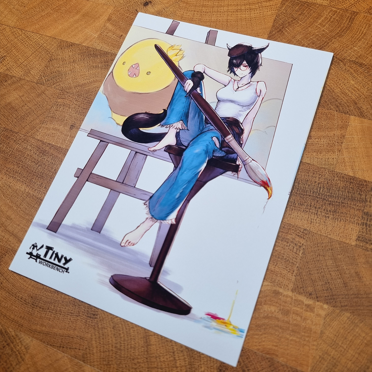 Miqo Pictomancer (Art Print) - Image 3