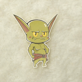 Gorgo, Deadpan Tank (Sticker)