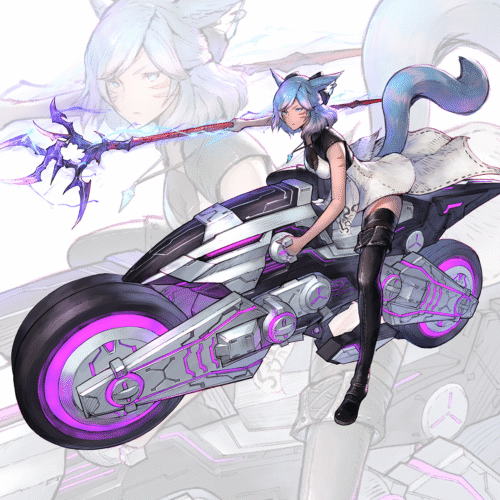 Miqo Motorcycle (Art Print)