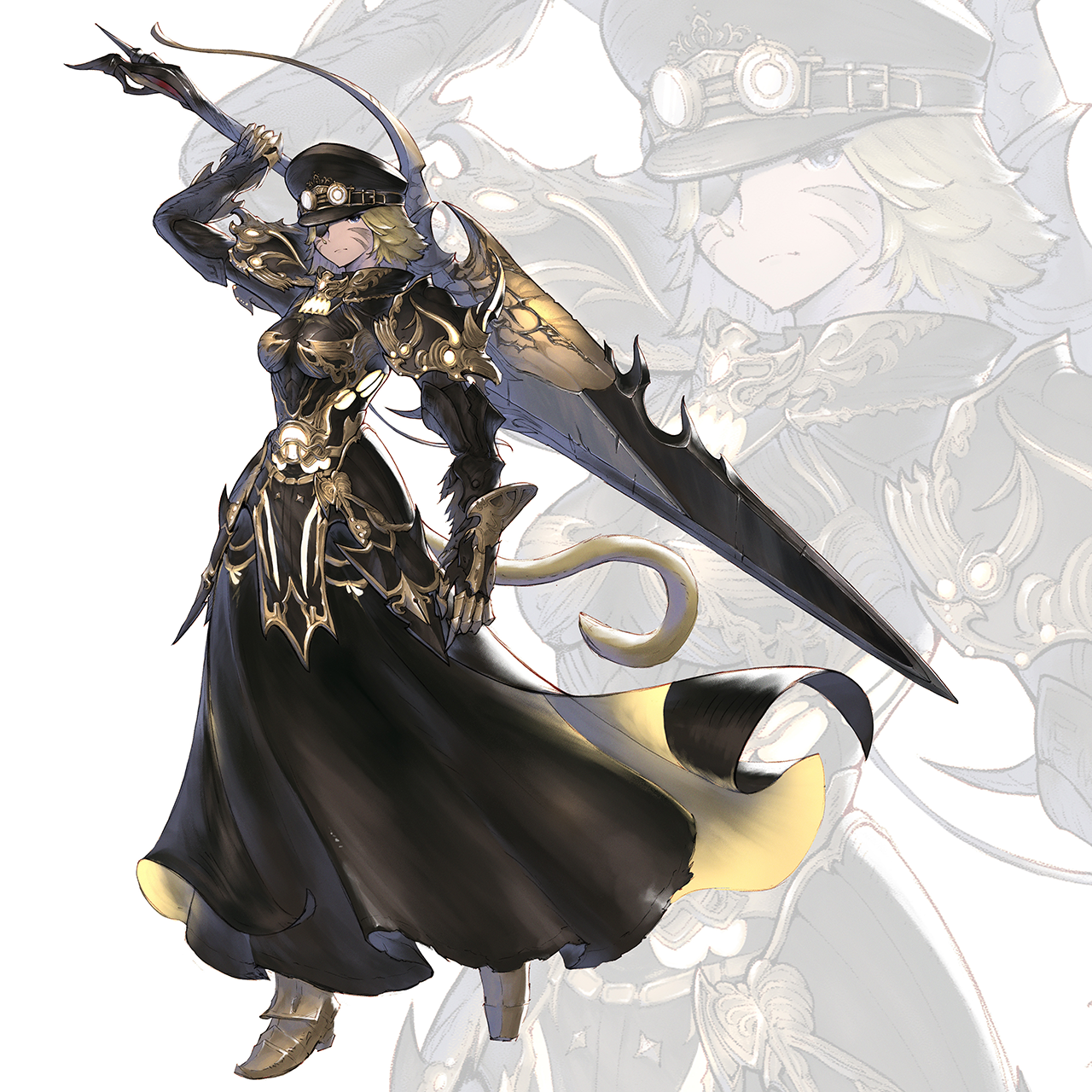 Miqo Dark Knight, Eclipse Oath (Art Print)